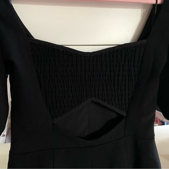 NWOT French Connection Open Back Cutout Puff Sleeve Bodycon A-Line Hoco Dress - Picture 5 of 5